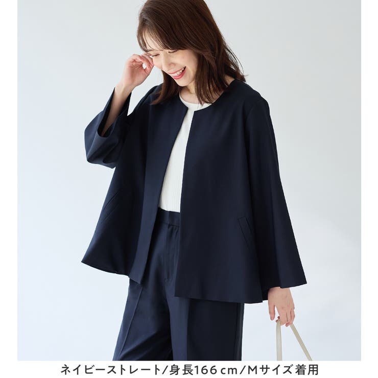 【選べるボトムス】２点セット洗える！テントラインジャケットスーツ | Viola e Viola | 詳細画像27 