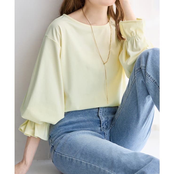 イエロー | 袖タックデザインプルオーバー       | alotta