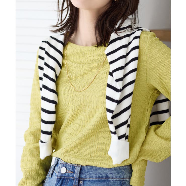 立体ジャカードシンプルロンＴ       | Viola e Viola | 詳細画像1 