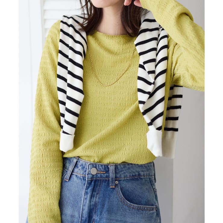 立体ジャカードシンプルロンＴ       | Viola e Viola | 詳細画像2 