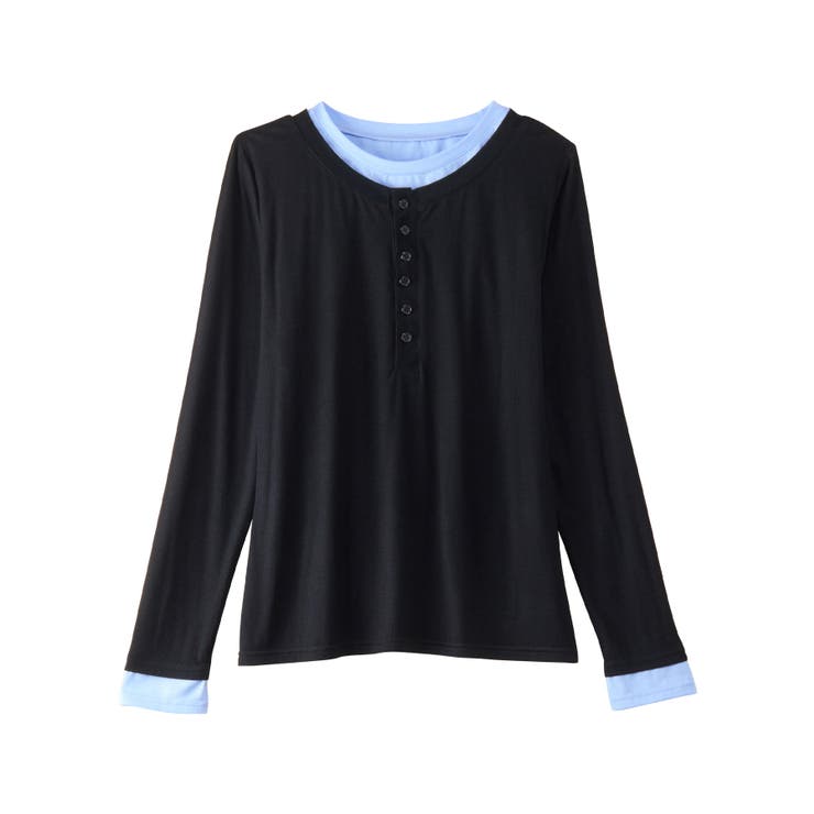 １枚着映えレイヤード風ヘンリーネックリブトップス | Viola e Viola | 詳細画像20 