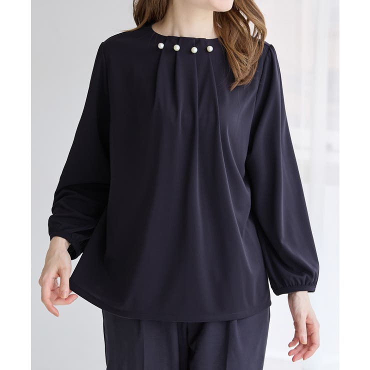 ネックパールデザインブラウス       | alotta | 詳細画像9 