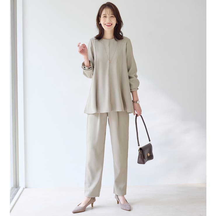 グレージュ | 【イージーケア】Ａラインセットアップ  | Viola e Viola