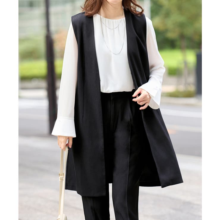 【洗える】ロングベストセットアップ    | Viola e Viola | 詳細画像6 