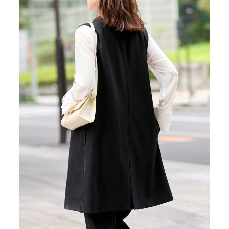 洗える】ロングベストセットアップ [品番：ATTW0007798]｜Viola e