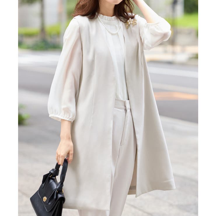 【洗える】ロングベストセットアップ    | Viola e Viola | 詳細画像12 