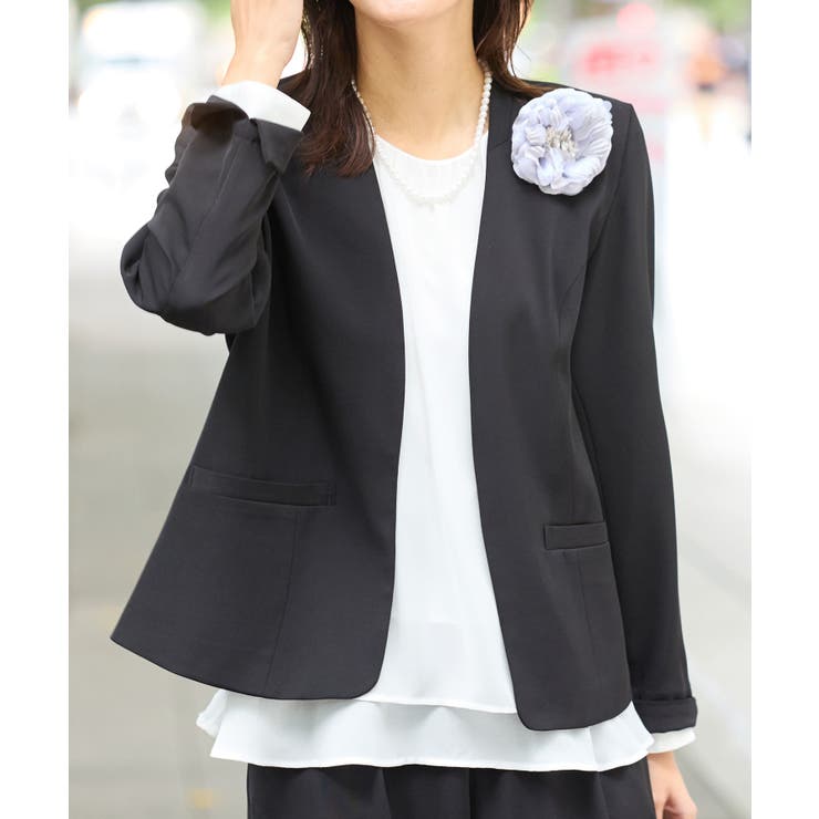 裾フレア裏地付きシフォンブラウス     | Viola e Viola | 詳細画像15 