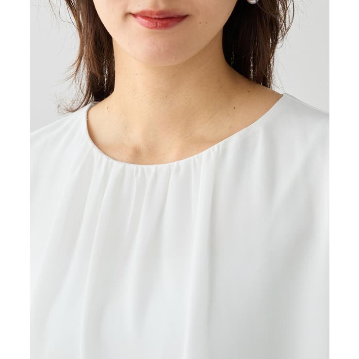 裾フレア裏地付きシフォンブラウス     | Viola e Viola | 詳細画像17 