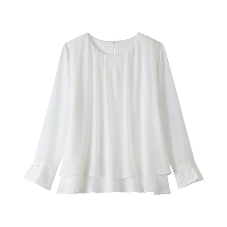 裾フレア裏地付きシフォンブラウス     | Viola e Viola | 詳細画像23 