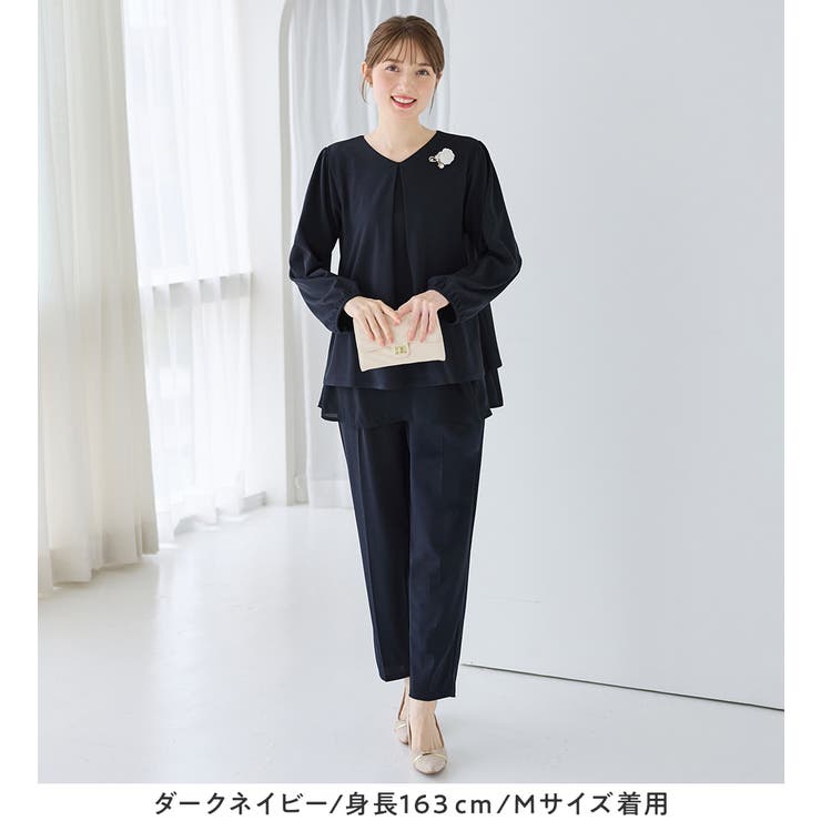 【２点セット】シフォンレイヤードデザインセットアップ | alotta | 詳細画像9 