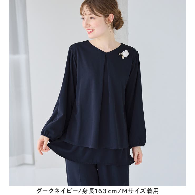 【２点セット】シフォンレイヤードデザインセットアップ | alotta | 詳細画像10 