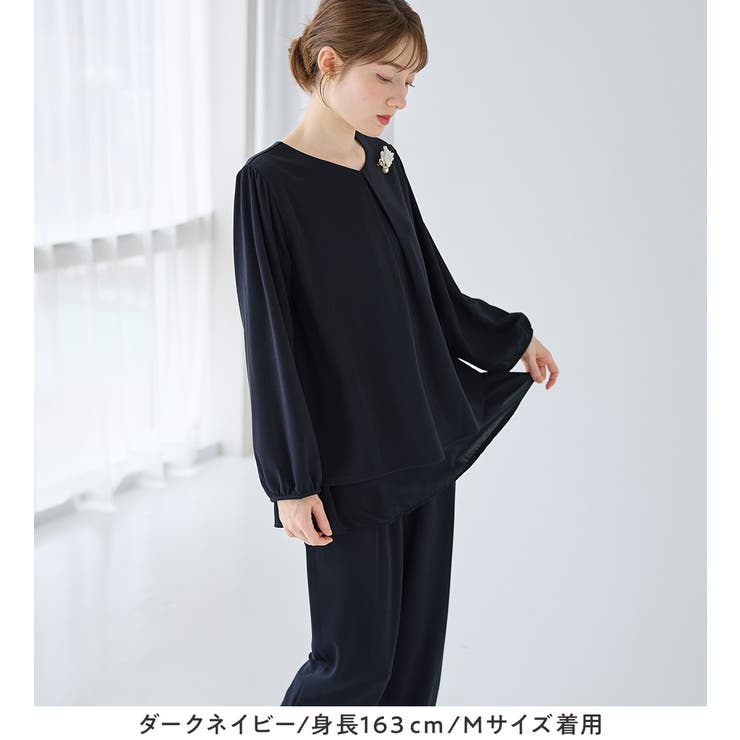 【２点セット】シフォンレイヤードデザインセットアップ | alotta | 詳細画像12 