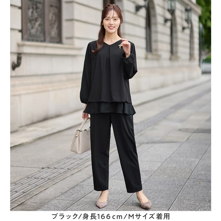 【２点セット】シフォンレイヤードデザインセットアップ | alotta | 詳細画像20 