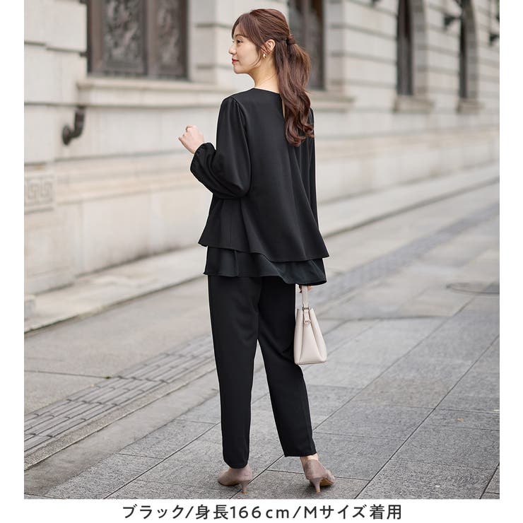 【２点セット】シフォンレイヤードデザインセットアップ | alotta | 詳細画像22 