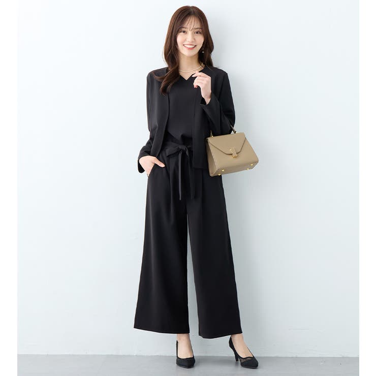 ブラック | 【３点セット】洗える！フォーマルセットアップ | alotta