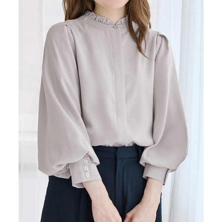 前後２ＷＡＹフリル衿ブラウス       | alotta | 詳細画像2 