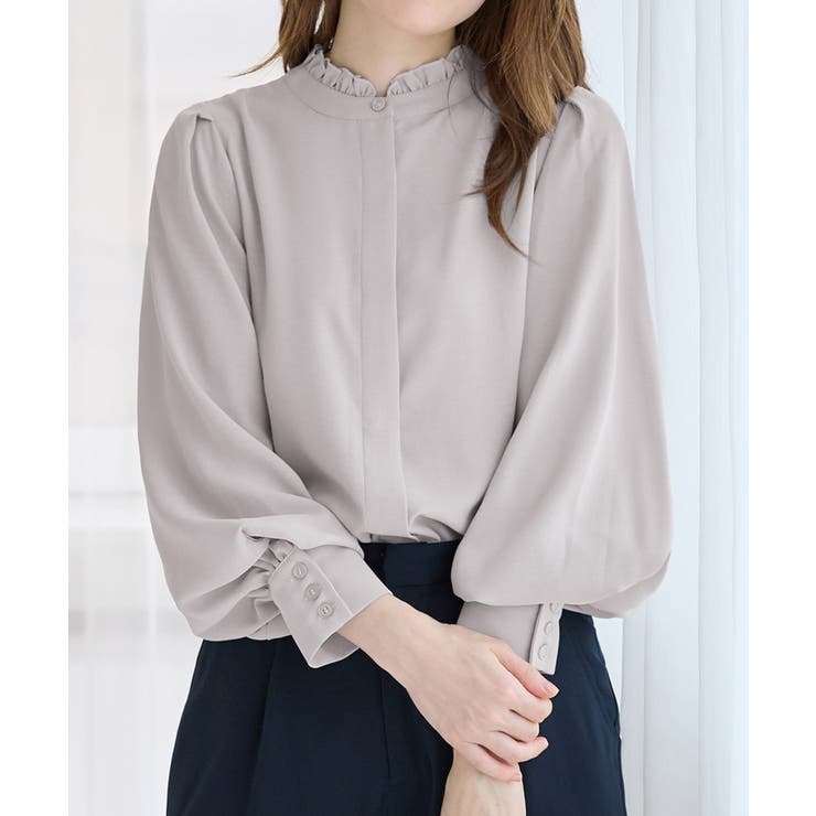 前後２ＷＡＹフリル衿ブラウス       | alotta | 詳細画像3 