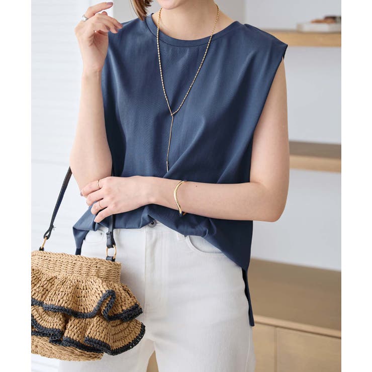 ブルー | 脇を見せたくない人のためのノースリーブト | Viola e Viola