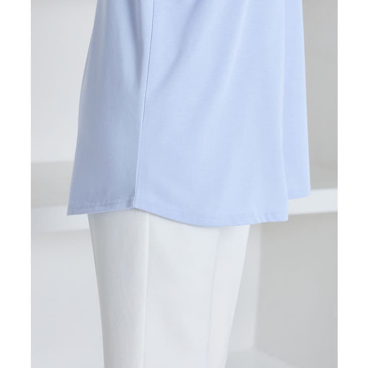 異素材切替チューリップ袖チュニック | alotta | 詳細画像8 