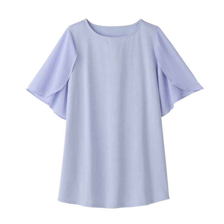 異素材切替チューリップ袖チュニック | alotta | 詳細画像26 