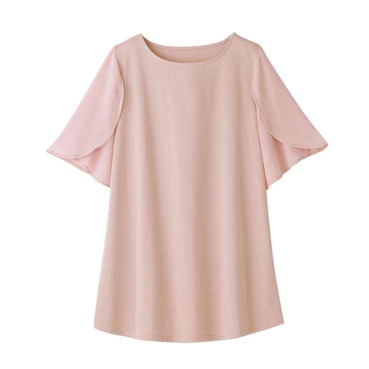 異素材切替チューリップ袖チュニック | alotta | 詳細画像28 