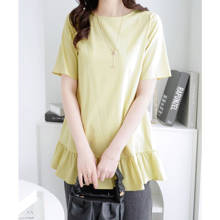 裾フリルＴシャツチュニック | alotta | 詳細画像1 