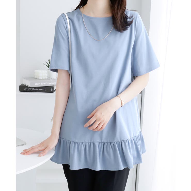 裾フリルＴシャツチュニック | alotta | 詳細画像7 