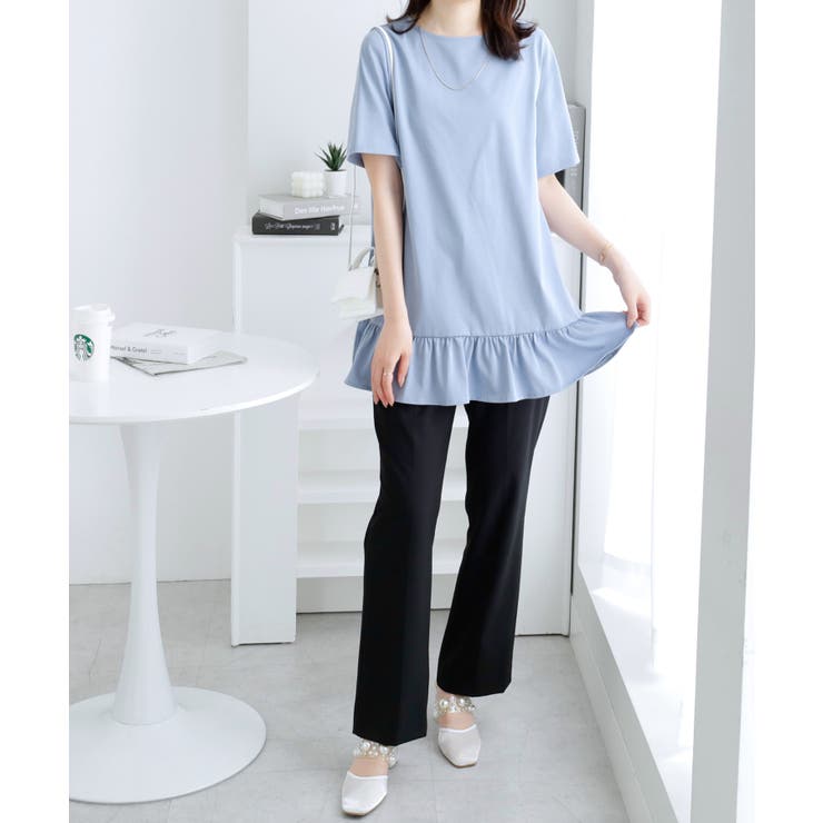裾フリルＴシャツチュニック | alotta | 詳細画像11 