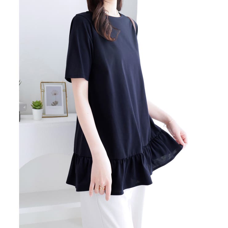 裾フリルＴシャツチュニック | alotta | 詳細画像14 