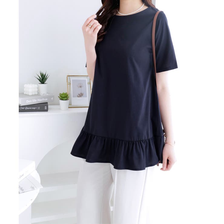 裾フリルＴシャツチュニック | alotta | 詳細画像15 