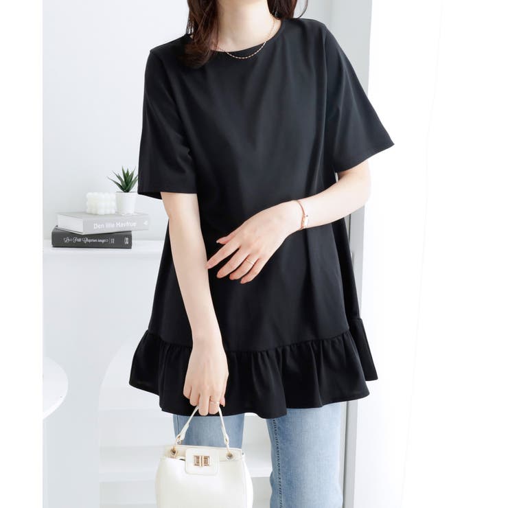 裾フリルＴシャツチュニック | alotta | 詳細画像24 