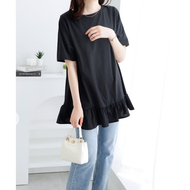 裾フリルＴシャツチュニック | alotta | 詳細画像26 