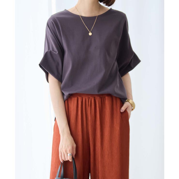 チャコール | ちゃっかり細見え！デザイン袖トップス | Viola e Viola