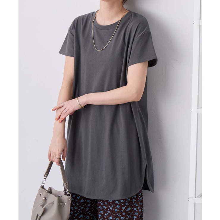 ひんやり＆さらり綿混チュニックＴシャツ | Viola e Viola | 詳細画像21 