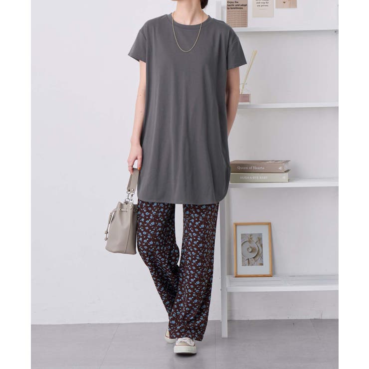 ひんやり＆さらり綿混チュニックＴシャツ | Viola e Viola | 詳細画像24 