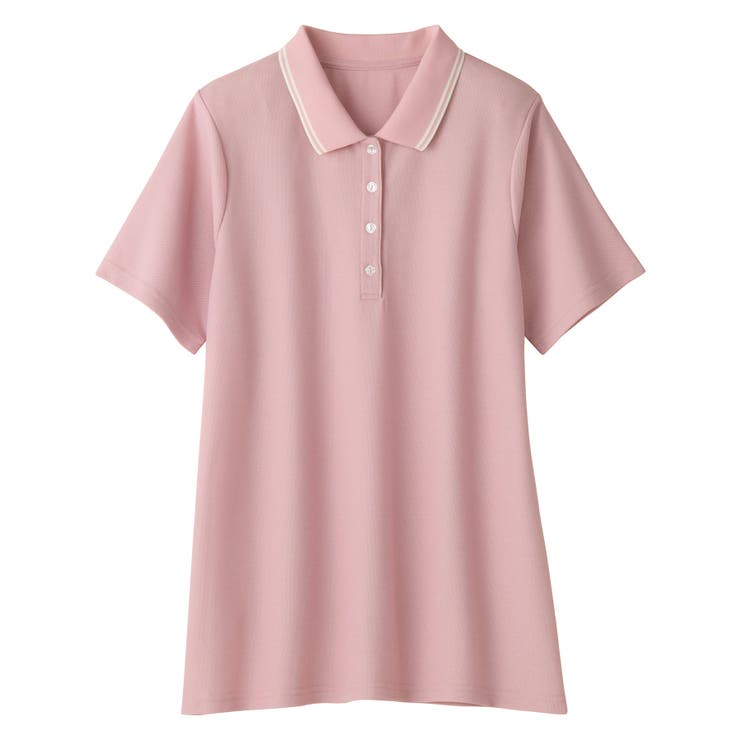 衿配色Ａラインポロチュニック | alotta | 詳細画像30 