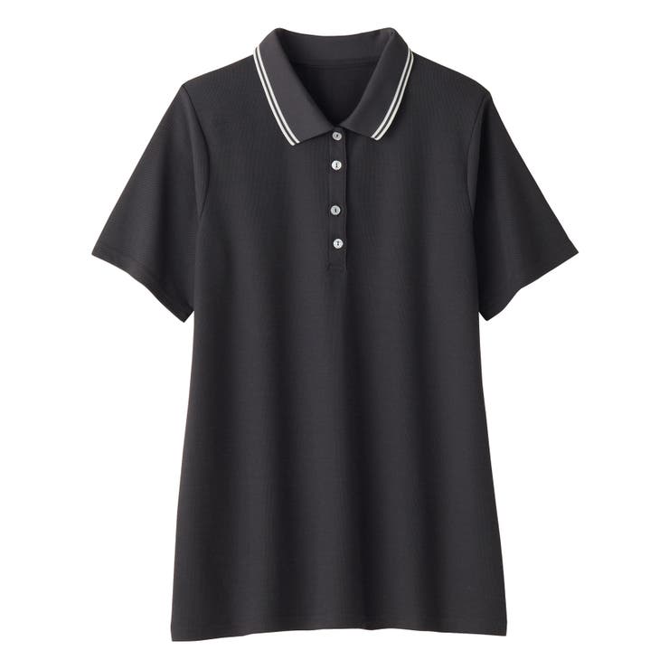 衿配色Ａラインポロチュニック | alotta | 詳細画像32 