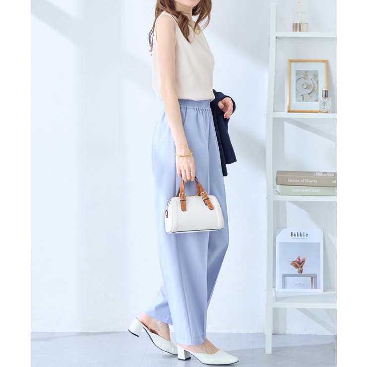 ＜肩紐隠せるストラップ付き＞リブタンクトップ | alotta | 詳細画像23 