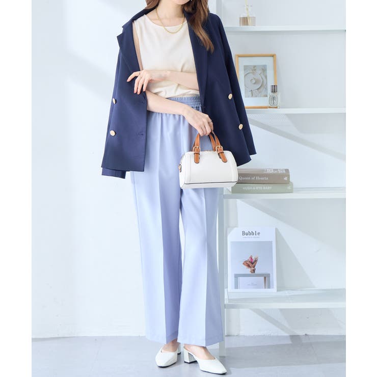 ＜肩紐隠せるストラップ付き＞リブタンクトップ | alotta | 詳細画像24 