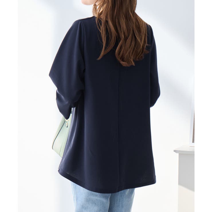 ７分袖ＡラインチュニックＴブラウス | alotta | 詳細画像13 