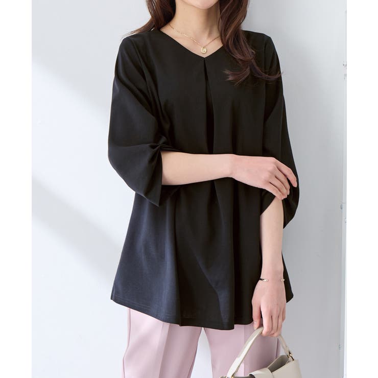 ７分袖ＡラインチュニックＴブラウス | alotta | 詳細画像20 