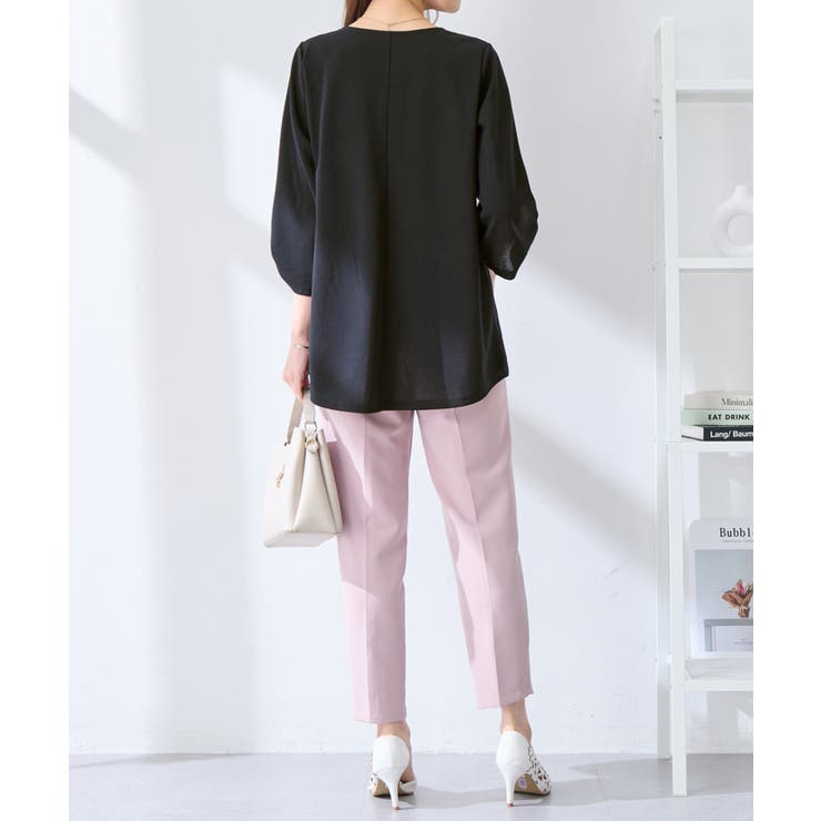 ７分袖ＡラインチュニックＴブラウス | alotta | 詳細画像23 