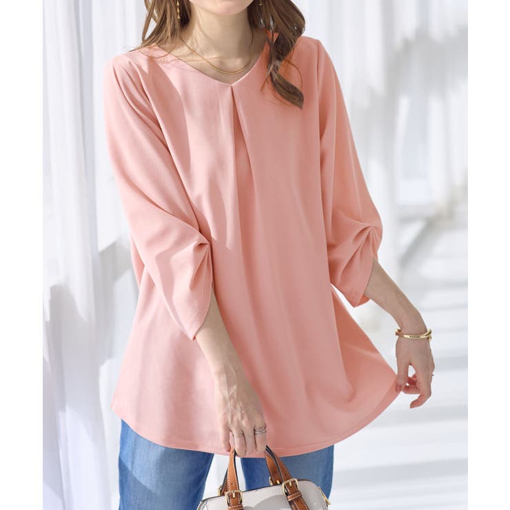 ７分袖ＡラインチュニックＴブラウス | alotta | 詳細画像27 