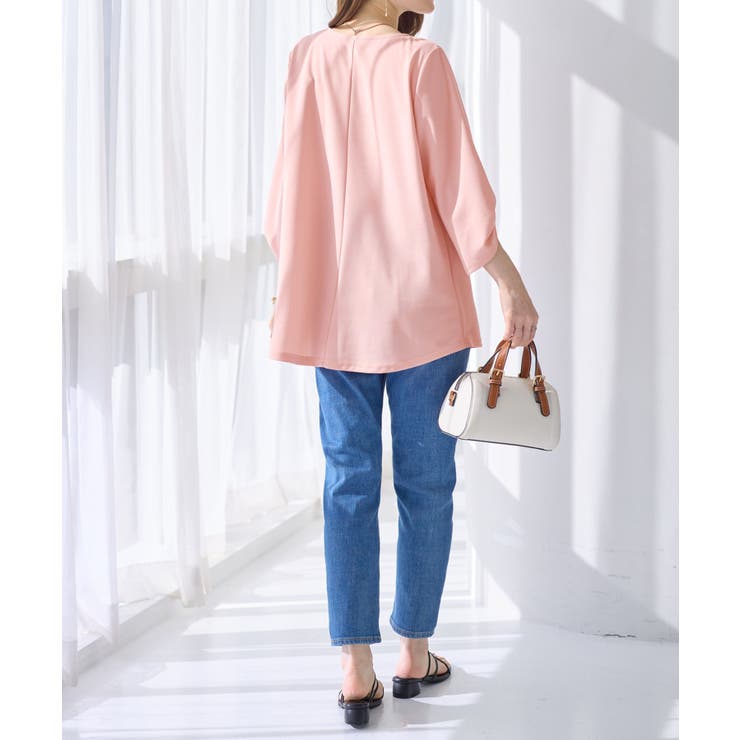 ７分袖ＡラインチュニックＴブラウス | alotta | 詳細画像30 