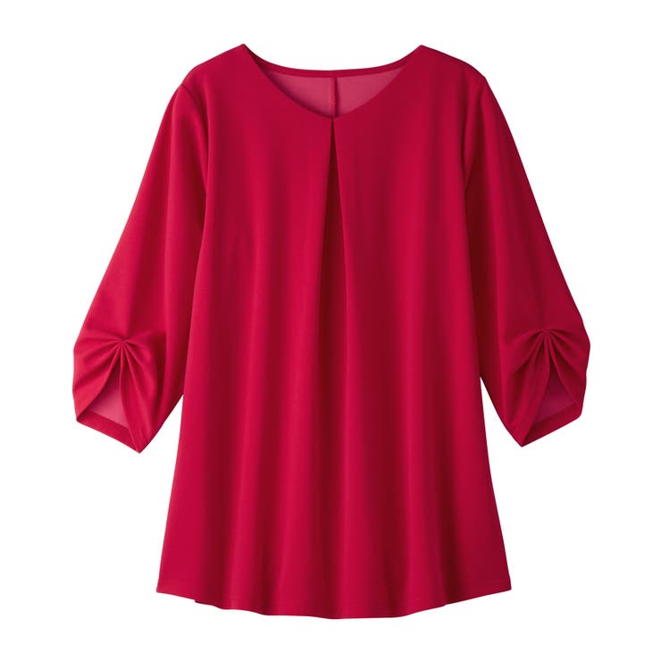 ７分袖ＡラインチュニックＴブラウス | alotta | 詳細画像36 