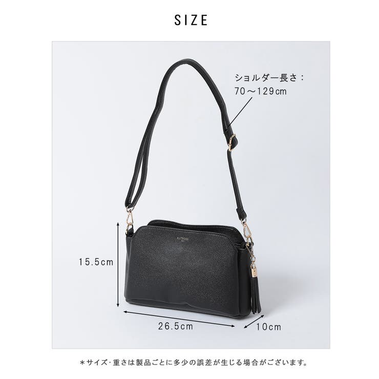 26SS美品 ショルダーバッグ アイボリー/ブラック箱付 ショルダーバッグ ショルダー 斜めがけ[品番：ALTB0002208]｜ALTROSE