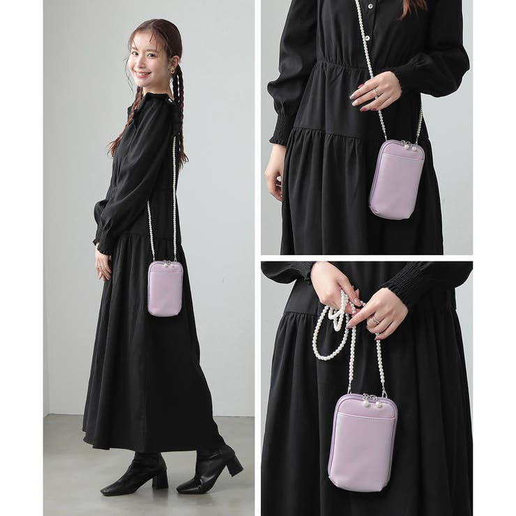 パールチェーン ショルダーバッグ ミニショルダー[品番：ALTB0002137