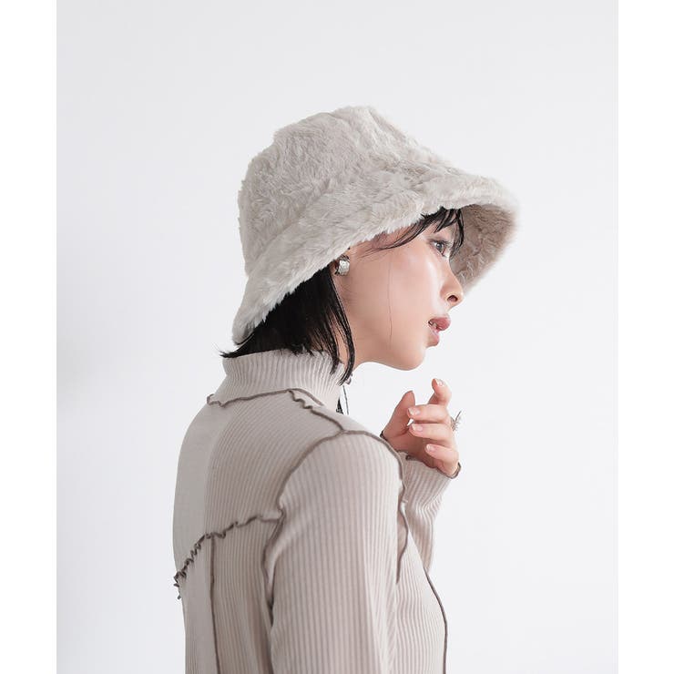 TANGRAM VIOLA&ROSES バケットハット　ホワイト　L/XL VIOLA&ROSES × TANGRAM BUCKET HAT – VIOLA & ROSES（ヴィオラ