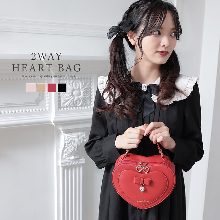 最終価格☆Kiss bird ２way bag 【黒✖️赤】 2WAY バッグ ショルダーバッグ[品番：ALTB0002289]｜ALTROSE（アルト
