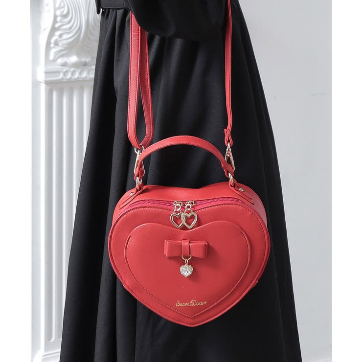最終価格☆Kiss bird ２way bag 【黒✖️赤】 2WAY バッグ ショルダーバッグ[品番：ALTB0002289]｜ALTROSE（アルト